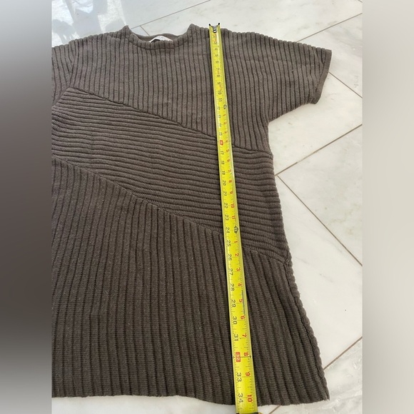 ASTR the Label for Anthropologie, Medium brown soft wool blend knee length dress - Picture 3 of 6